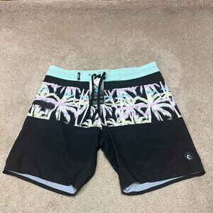 Leiki Board Shorts Men's Multicolor Size 34 Drawstring NWT
